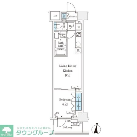 フロンティアレジデンス錦糸公園の物件間取画像